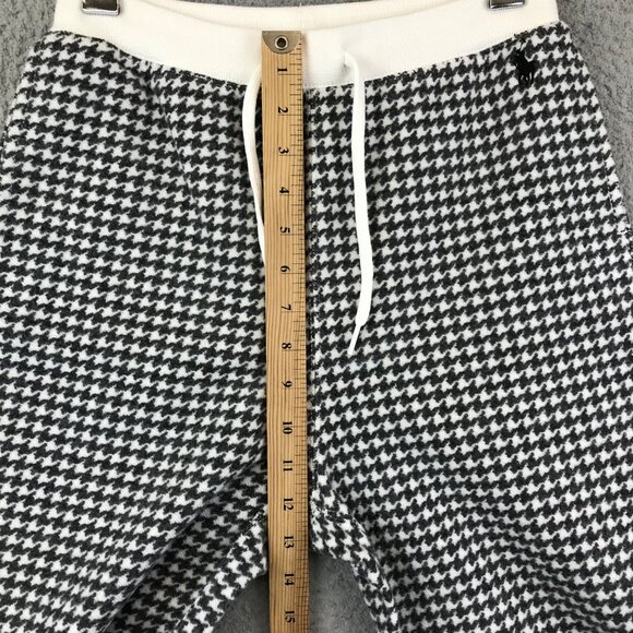 Polo Denim and Supply Women's Houndstooth Check Fleece String Banding XS - Picture 6 of 10